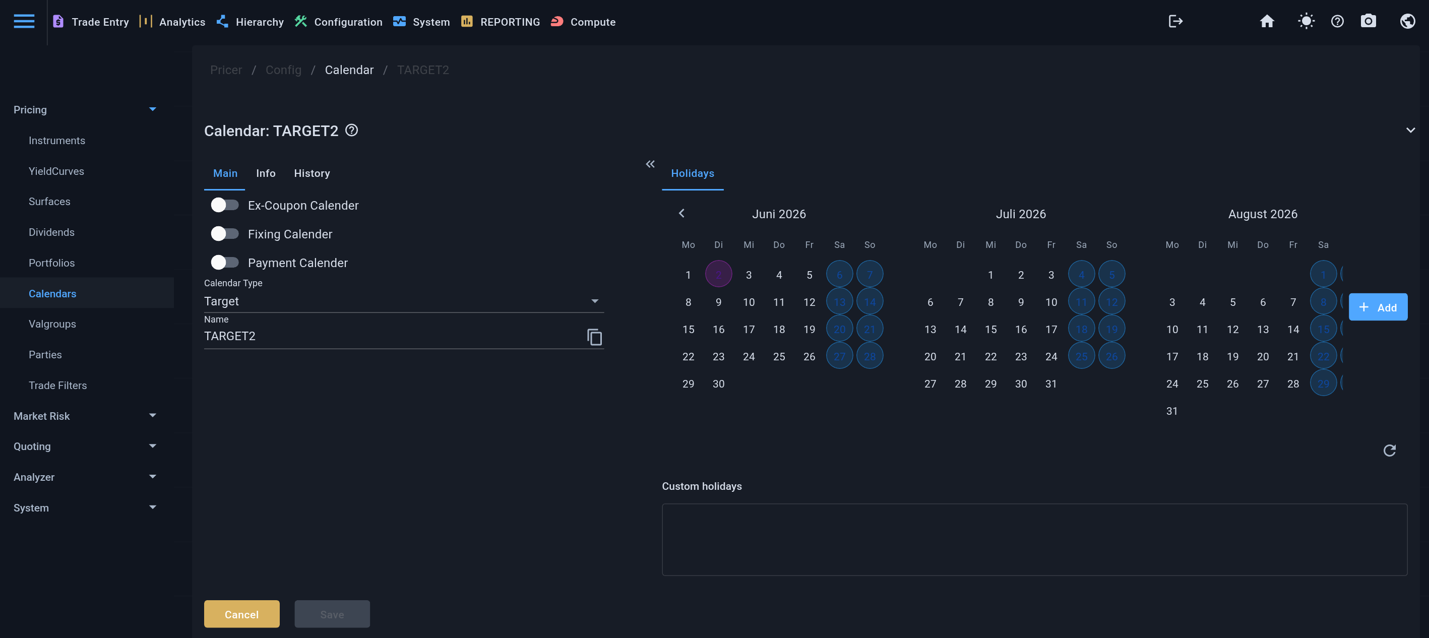 Calendar manager preview