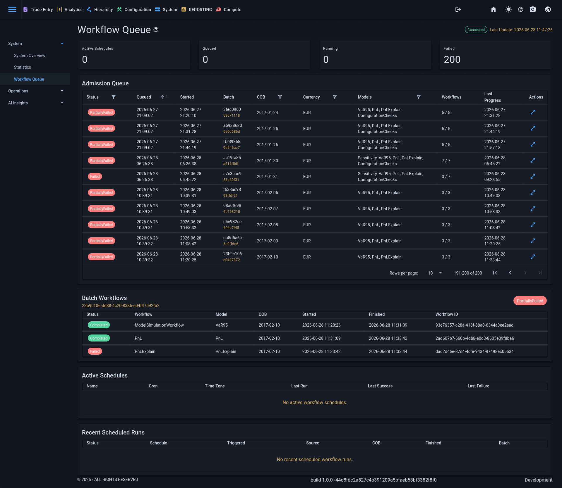 Workflow queue and batch workflow preview